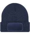 BB440 B440 Beechfield Thinsulate™ Patch Beanie French Navy colour image